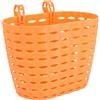 LIFKICH Cestino Bici Frontale per Bambine in Plastica Arancia, Set Decorativo