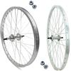 ECOVELO C2675AST+C2675PS6 Cerchio Anteriore + Posteriore 26 x 1.75 Bicicletta CityBike Cruiser Ruote in Alluminio/Acciaio Dadi Inclusi