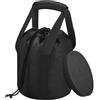 ComfyHarbor Shot Put Bag 2,7-7,3 kg Custodia in nylon | Adatto per colpi da 2,7 a 7,3 kg, nylon ispessito, cuciture rinforzate, lunga durata, colore nero