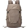 Baoblaze Zaino da Escursionismo Zaino da Trekking Zaino da Viaggio Zaino Giornaliero in Nylon E Finta Pelle con Struttura Stabile E Portabilità Confortevole, Marrone, Caffè