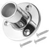 TOYANDONA Base 90 Gradi in Acciaio Inox per Corrimano Nautico | Tubo 22mm, Flangia Rotonda, Installazione su Superficie e Ringhiere Esterne