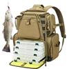 Generisch Zaino da pesca impermeabile Angel Tackle, cachi, Vedere descrizione, Vedi | Borsa per attrezzatura da pesca all'aperto per pescatori, pescatori, uomini, papà, mariti su laghi, fiumi