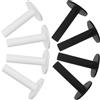NIYANGLE 8 Pezzi Tee da Golf in Silicone, Set da Campo Pratica | Stabile e Durevole, Assorbimento Urti e Precisione, per Simulatori Indoor e Driving Range, Bianco Nero