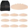 zjhukfmc 10 protezioni per cappelli e sudore, autoadesive, misura L | Cappello da baseball, fodera per il sudore, per la stagione calda, per viaggi, picnic, vacanze, spiaggia, escursionismo