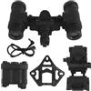 LZAQHMT Modello NVG Finto AN/PVS-31 Supporto L4G24 Regolabile Piastra VAS | Kit Espositivo per Casco Tattico - con Box Batteria Finto E Cavo di Alimentazione per Airsoft, Cosplay Allenamento