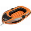 AsrMyjcx Barca Portatile, Style to 2, Arancione E Nero | Resistente, barca gonfiabile con Corda di Traino, Robusto, Tube con Maniglie, per Piscina, Bambini