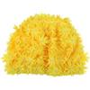 Mikikit Cuffia da Nuoto Donna in Nylon Giallo Fiore 3d a Doppio Strato, Leggera e Traspirante, per Piscina e Stagione Calda