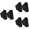 TOPBATHY 6 Pezzi Marsupio per Cellulare da Corsa con Fascia Elastica | Jogging ed Equitazione, Tessuto Traspirante Leggero, Chiusura a Strappo, Colore Nero