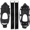TOPBATHY Ramponi da Ghiaccio per Scarpe M in Tpe Nero, Antiscivolo | Scarpe Casual e Sneakers, Leggeri e Flessibili, Chiodi Rigidi e Supporto Anteriore