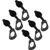 GATHINESS 6 Pezzi Guarnizione per Portacanne da Kayak in PVC Nero, Set da 1 | Accessorio per Barca e Vacanza, Previene L'ingresso D'acqua, Supporto per Kit Canna da Pesca