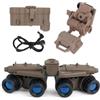 LZAQHMT Modello NVG Tattico Finto GPNVG-18 con Supporto Casco Regolabile | Kit Display a Quattro Tubi con Supporto Pieghevole a Sgancio Rapido, Cavo Finto E Box Batteria for Airsoft Cosplay