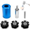 DKLUOLAN Strumento dado stella forcella bicicletta 22,2/25,4/28,6 mm, 2 dadi di | Filettatura precisa, fissaggio stabile, maneggevole e portatile, adatto forcelle in alluminio, acciaio, titanio