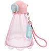 Abaodam Borraccia Sportiva Mini da 300ml in Plastico Cannuccia | Manico a Corda, Leggera e Resistente Agli Urti, Rosa, per Palestra e Avventure All'aperto