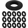 Luxshiny 20 Pezzi Anelli Antigoccia per Pagaia Kayak e Canoa in PVC Nero | Barriera Acqua ad Alta Efficienza, Installazione Sicura e Facile, Compatibili Pagaie Kayak e Canoa