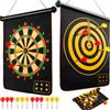 BATURU Bersaglio magnetico per freccette per bambini dai 4 anni in su, con 12 freccette sicure, regalo per ragazzi per compleanno e Natale, giochi per interni ed esterni