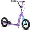 JOYSTAR Kick Scooter per bambini dai 5+ anni in su, monopattino leggero per bambini con manubrio regolabile, scooter a 2 ruote per ragazzi e ragazze, ruote gonfiabili posteriori da 12, viola
