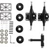 GARVALON Ponte Skateboard Chiave in Lega di Alluminio Kit Completo Nero | Set Accessori per Tavola e Riparazione, Leggero, Superficie Liscia, per Principianti e Rider Longboard Stili multipli