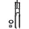 LHHL 26/27,5/29 Mountain bike Forcella aria ammortizzata sgancio rapido 9x100mm | Dritta 1-1/8 Corsa 165mm Forcelle anteriore a doppia spalla per MTB XC/AM Manuale Blocco Freno a disco