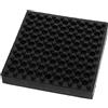 NIYANGLE Tappeto in Gomma per Attrezzi Fitness Casa, Nero, Antishock | Protegge Pavimenti e Macchinari, Riduce Rumore, Uso Domestico e Ufficio, Finitura Nera Elegante