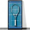 Generic Cornice da parete per racchette da tennis, per club sportivi, uso domestico, da appendere alla parete, da collezione, espositore decorativo da parete per attrezzatura da tennis (racchetta non inclusa