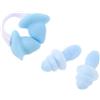 GLEAVI Set Tappi Nasali per Nuoto in PVC Silicone Blu | Design Ergonomico e Semplice, Uso in Immersione e Attività Acquatiche, Facile da Indossare