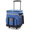 predolo Frigorifero Portatile, color to 3 | Maniglia Telescopica Estensibile, Borsa Termica con Ruote, Pieghevole, per Picnic, Campeggio, Famiglie, Campeggiatori