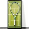 Generic Racchetta da tennis da parete, per vetrine, da collezione, per sport, ornamento da parete per spazi ricreativi, appassionati di tennis unici (racchetta non inclusa) (80 x 39,9 cm)
