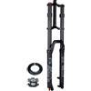 LHHL Forcella aria ammortizzata mountain bike 26/27,5/29 sgancio rapido 9x100mm | 1-1/8 Dritto Corsa 165mm Rimbalzo Regolazione Forcelle anteriore a doppia spalla per MTB XC AM