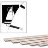 STECCHE VELA IN FIBERGLASS A SEZIONE PIATTA MM 31X3 1 METRO ACCESSORI BARCA NAUTICA