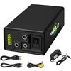 WILLQ Batteria al Litio Ricaricabile 24V 12V 5V Alimentazione di Backup | Luce LED universale a batteria, con indicatore di carica, leggera e comoda da usare.