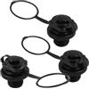 Ciieeo 3 Pezzi Tappo Aria per Kayak Valvola Aria Gonfiabile a Spirale Plastica Nero per Materassi e Gonfiabili in PVC Attività All'aperto
