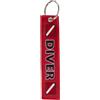 JSGHGDF Portachiavi con Badge per Immersione Leggero Portachiavi con Segno da Sub Ricamato Portachiavi Leggero per Amante del Mare esploratori Segno identità del subacqueo