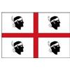 PARACHINI shop BANDIERA SARDEGNA POLIESTERE CM 20x30 ACCESSORI BARCA NAUTICA