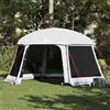 Generic Tenda da piscina Tetto rimovibile Parois Mesh Grigio 512x458 cm | Poliestere impermeabile, traspirante anti-zanzare, leggero pieghevole, sacchetto di immagazzinaggio incluso