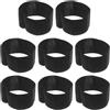 NIYANGLE 8 Pezzi Bracciale Funebre Elastico Nero in Poliestere, Fascia da Lutto da Braccio, Resta in Posizione, per Uomini e Donne, Sport Invernali e Bodybuilding