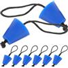 GLEAVI 8 Pezzi Tappo di Scarico per Kayak, Tappo per Canoa in Silicone Blu, Leggero e Portatile, Sigillo Rapido, per Sport Acquatici e Esplorazione All'aperto