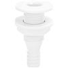 Klanata Raccordo Scafo Dritto da 5/8 Pollici, Tappo Adattatore di Scarico con Uscita di Scarico in Nylon per sistemi e Yacht di Barche Marine
