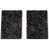 Hailong Ming Polsiere Sportive in Cotone, Paisley, Nero Inchiostro 10 cm