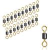 AMZfishing Gold Edition - Verricello per pesca | Vortice per pesca | Vortice per pesca alla carpa | Vortice per alimentatori | Girella piccola (20, i: 3)