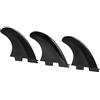 Tomantery Pinna Caudale per Tavola da Surf in Plastica Nylon FCS2 G5, Set | Set di pinne per tavola da surf flessibili, rinforzate in fibra di vetro, per tavole da surf e paddle board, taglia M nera
