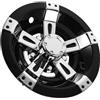 ULTECHNOVO Coprimozzo Plastico e Lega Centrale per Golf Cart, Copriruota da 10 Pollici Rotondo, Decorativo, AntiGraffio e Antisporco, per Ruote e Mozzi di Golf Cart, Uso Outdoor