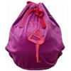 LeeQinersw Borsa Palla Sacca Zaino Custodia Velluto con Struttura Morbida Chiusura con Cordino, Rose Red, L