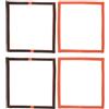 Toyvian 4 Pezzi PVC Copertura Arancia per Trasparente in Artificiali da | Copertura Sottile e Portatile, Vestibilità, Anti Impiglio, per Scatole Porta Attrezzi e Borse