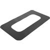 Generico Toppa Nero di Collegamento in PVC per Scatola Pinna da Surf