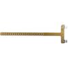 NIYANGLE Righello a T per Arco Scala CM e Pollici in Alluminio Oro | Mira All'aperto, Leggero e Facile da Riporre, Accessorio per Tacca Freccia, Installazione Semplice