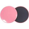 Bffcnl Sliding Discs Basso Profilo Disco Scorrevole a Doppio Lato Compatto Slider Fitness per Palestra, Pink