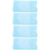 FINISPERSOO 4 Pezzi Contenitore Ghiaccio Riutilizzabile Blu 120ml in PVC