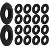 VALICLUD PVC Anelli Nero 20 Antigoccia Pezzi in Pagaia Kayak | Compatibilità Versatile Pagaia Kayak e Paddle Board, Blocco Acqua Efficiente, Fissaggio Sicuro