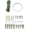 Generic Kit di tubi in gomma per pesca alla carpa, 2 m, verde | Design a cambio rapido, facile scambio di rig, movimento girevole liscio, ideale per colata sul fondo del lago