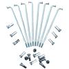 GMZQSN Set di 36 raggi per bicicletta elettrica, diametro 2,5 mm, lunghezza 185/190/195/200/205/210/215/220/225/235/245 mm, acciaio 45# con nipples (195 mm)